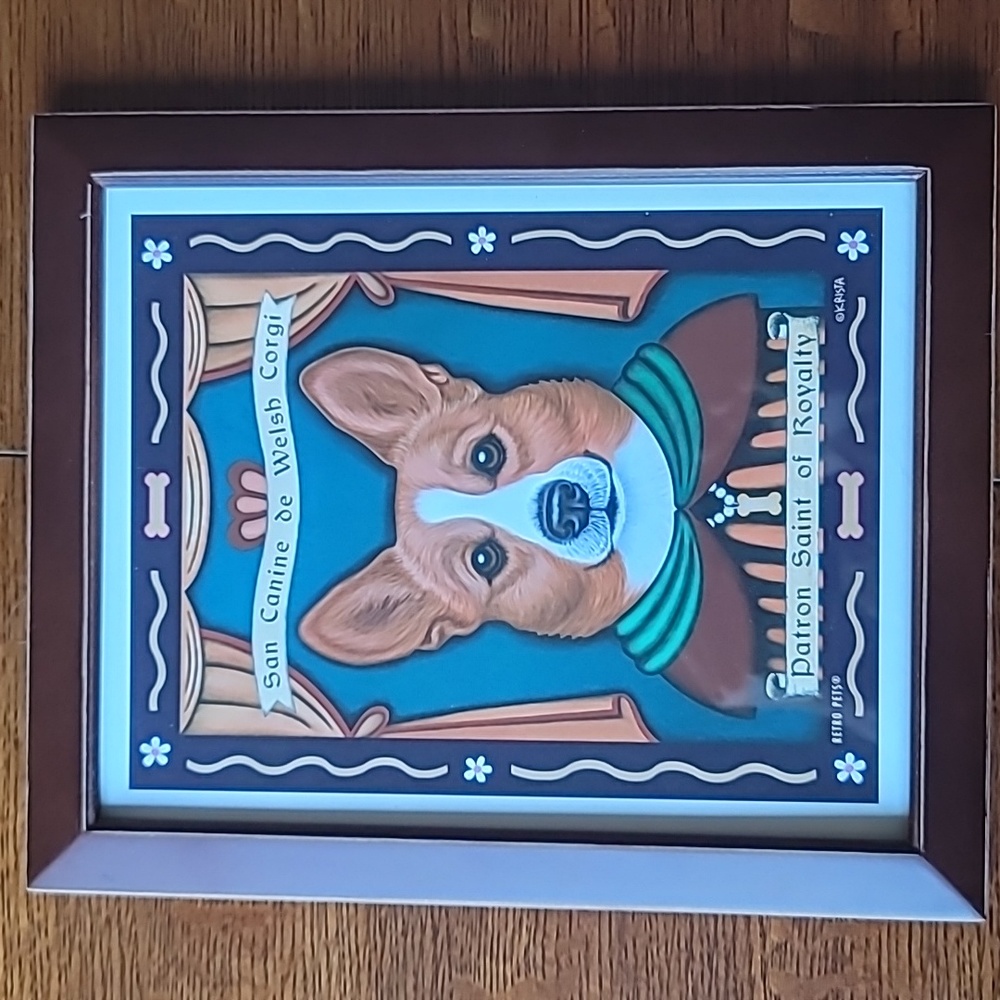 Corgi wall art